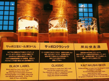 Sapporo beer tasting
